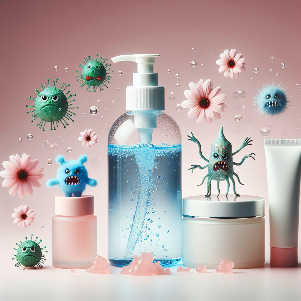 Eau germicide en combinaison avec des crèmes régénérantes