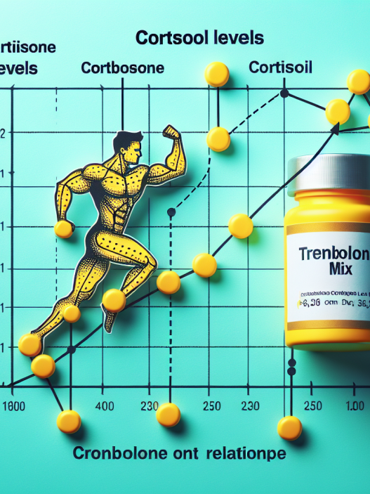 Comment le taux de cortisol change-t-il avec le Trenbolone mix