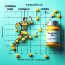 Comment le taux de cortisol change-t-il avec le Trenbolone mix