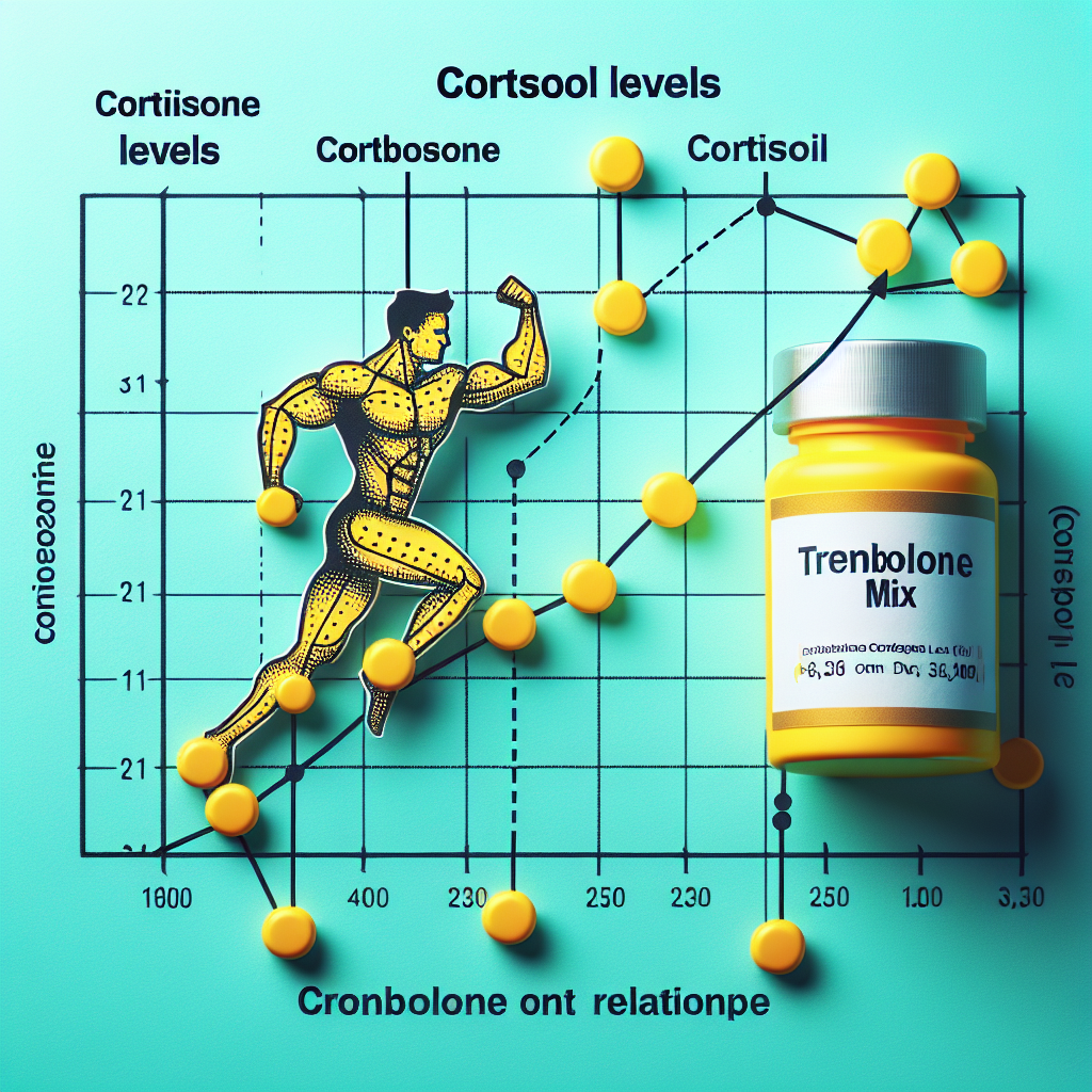 Comment le taux de cortisol change-t-il avec le Trenbolone mix