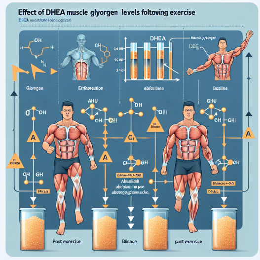 Effet de la DHEA sur les taux de glycogène musculaire après l'effort