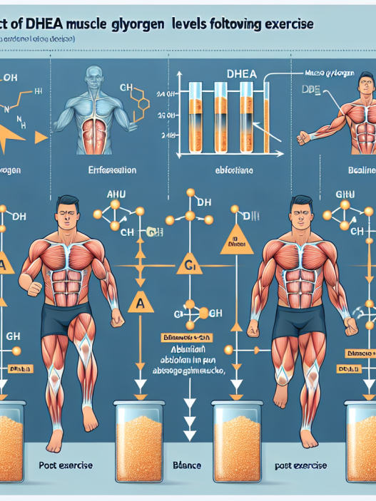 Effet de la DHEA sur les taux de glycogène musculaire après l'effort