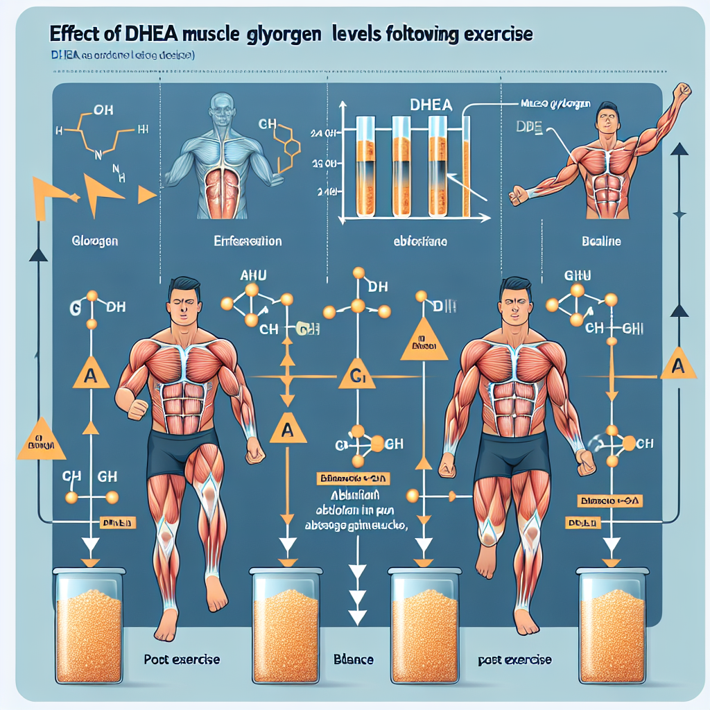 Effet de la DHEA sur les taux de glycogène musculaire après l'effort