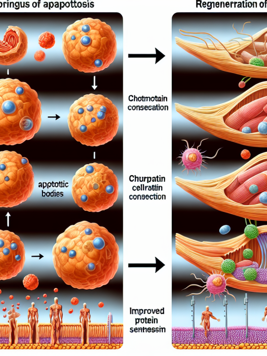 Apoptose et régénération des cellules musculaires