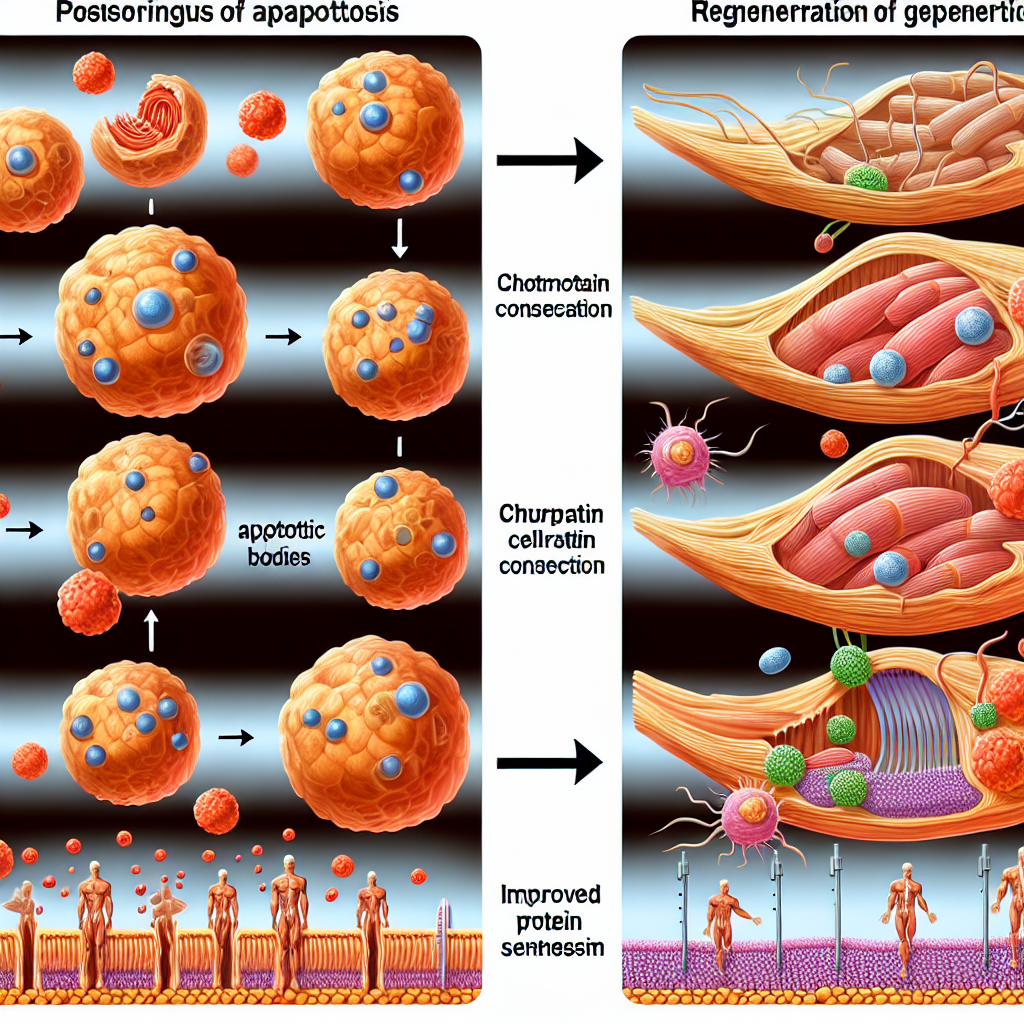 Apoptose et régénération des cellules musculaires